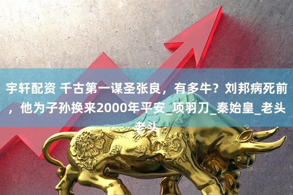 宇轩配资 千古第一谋圣张良，有多牛？刘邦病死前，他为子孙换来2000年平安_项羽刀_秦始皇_老头