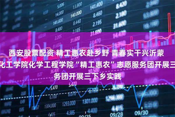 西安股票配资 精工惠农赴乡野 青春实干兴沂蒙 山东石油化工学院化学工程学院“精工惠农”志愿服务团开展三下乡实践